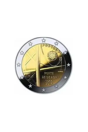 2 Euro Portugal 2016 50 jaar brug Unc Oryginalny