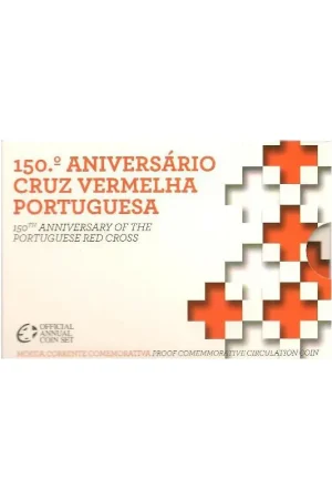 2 Euro Portugal 2015 150 jaar Portugese Rode Kruis Proof Oryginalny
