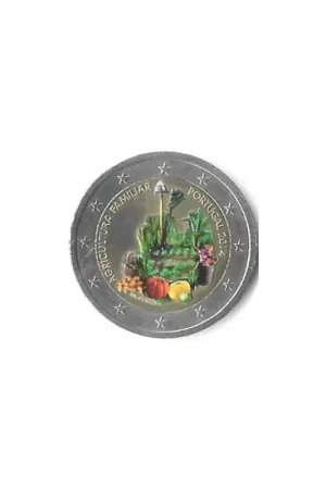 2 Euro Portugal 2014 40 jaar revolutie Gekleurd 225/ Wysoka jakość