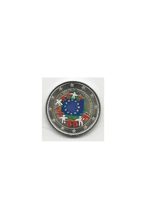 Kup teraz 2 Euro Oostenrijk 2015 Unc Europese Vlag Gekleurd