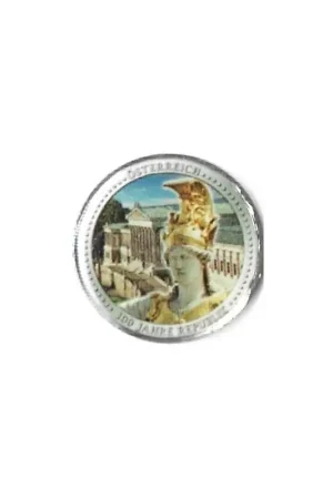 Rabat 2 Euro Oostenrijk 100 jaar republiek gekleurd