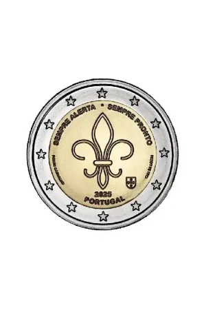 Autentyczny 2 euro Portugal 2025 'Scouting' Unc