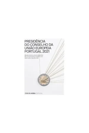 Autentyczny 2 euro Portugal 2021 'Voorzitter EU' Bu in blister