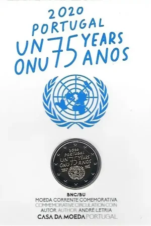 2 euro Portugal 2020 Verenigde Naties Bu in blister Ostatnia szansa