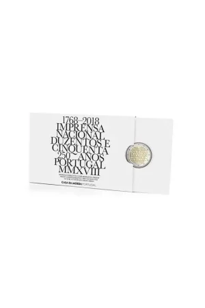 Bezpieczna płatność 2 Euro Portugal 2018 National Printing House Proof
