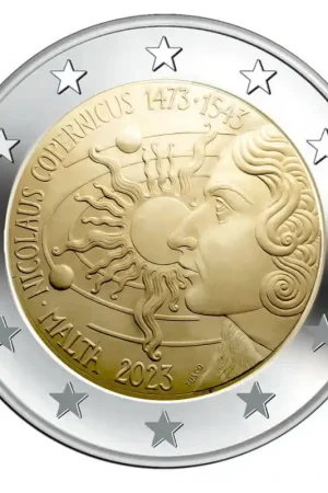 Wysoka jakość 2 euro Malta 2023 'Nicolaus Copernicus' Unc