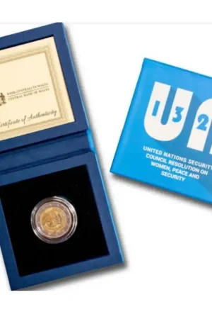 Bezpieczna płatność 2 euro Malta 2022 'Vrouwen ,vrede en veiligheid' in doosje Maximaal 1 per klant