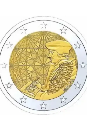 Tylko dziś 2 euro Malta 2022 'Erasmus Programma' Unc Maximaal 1 per klant