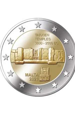 2 euro Malta 2021 Tempel Tarxien Unc Ekspresowa dostawa