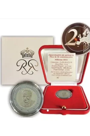 Nowość 2 euro Monaco 2023 'Rainier III' Proof