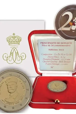 Promocja 2 euro Monaco 2022 'Prins Albert I' Proof