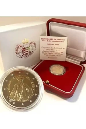 2 euro Monaco 2020 Prins Honoré III Proof Popularny
