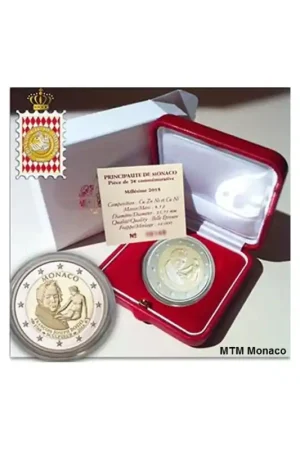 Oferta limitowana 2 euro Monaco 2018 Francois-Joseph Bosio Proof