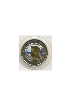2 Euro Monaco 2012 Grimaldi Gekleurd 173/4 Autentyczny
