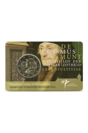 2 euro Nederland 2011 Erasmus Bu in coincard Promocja