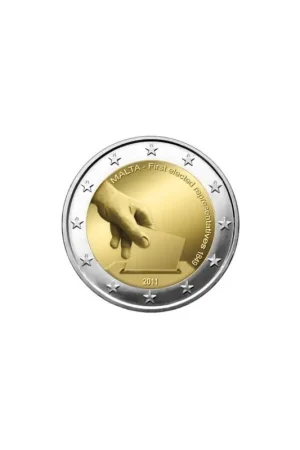 Ostatnia szansa 2 Euro Malta 2011 Geschiedenis der grondwet Unc
