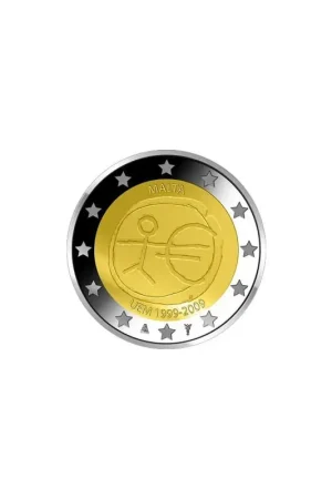 Darmowa dostawa 2 Euro Malta 2009 Emu Unc
