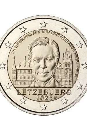 Oferta limitowana 2 Euro Luxemburg 2025 '25 Jr. Groothertog Henri' Unc