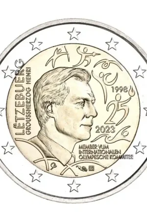 2 Euro Luxemburg 2023 '25 Jaar lid Olympisch Comité'Unc Premium
