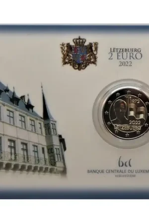 Najlepsza cena 2 Euro Luxemburg 2022 'Luxemburgse vlag' in coincard Met Muntteken