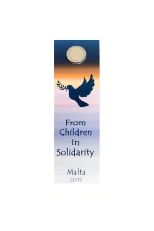 2 Euro Malta 2017 Vrede in coincard met Frans muntmeesterteken Unc Tani