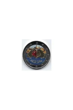 2 Euro Malta 2016 Unc Liefde Gekleurd Rabat