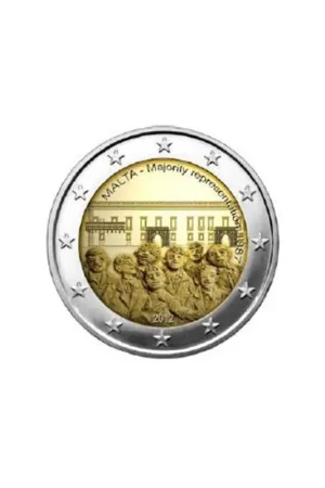 Oferta limitowana 2 Euro Malta 2012 125 jaar kiesrecht Unc