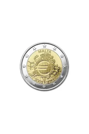 2 Euro Malta 2012 10 jaar Euro Unc Promocja