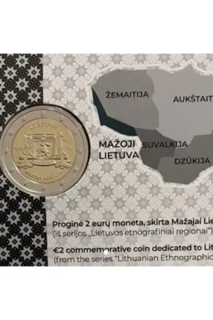 Zwrot pieniędzy 2 Euro Litouwen 2025 'Klein Litouwen' in coincard