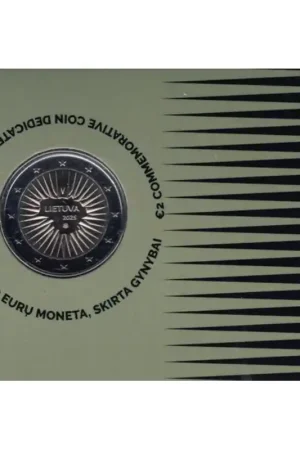2 Euro Litouwen 2025 'Defensie' Bu in coincard Oryginalny