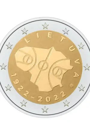 Darmowa dostawa 2 Euro Litouwen 2022 '100 jaar basketbal' Unc