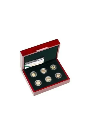 2 euro Luxemburg 2012 proofset met de 2 euromunten 2009-2012 Popularny