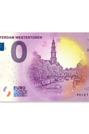 0 Euro Biljet Westertoren Autentyczny