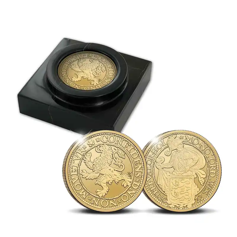 Officiele Herslag Leeuwendaalder 2023 Goud 1 ounce Promocja