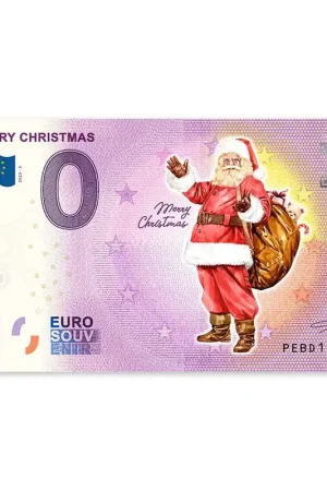 Oryginalny 0 Euro Biljet Kerst 2022 - kleur
