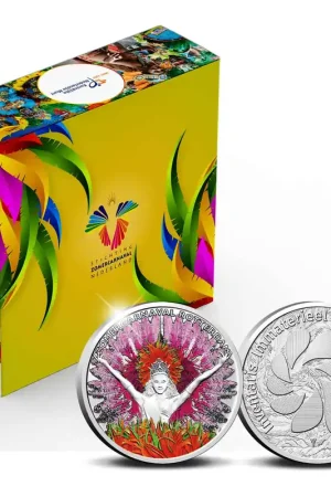 Zomercarnaval Rotterdam Zilver 1 ounce met kleur Oferta