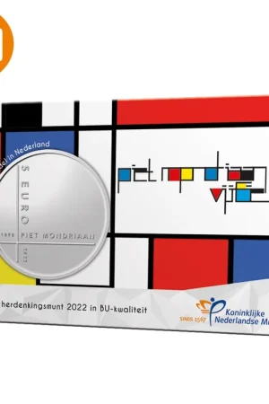 Piet Mondriaan Vijfje 2022 BU-kwaliteit in coincard Promocja