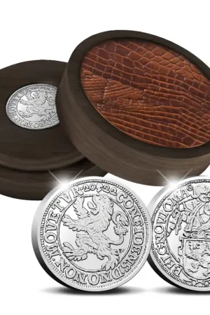 Officiele Herslag Leeuwendaalder 2022 Zilver - Piedfort editie Nowość