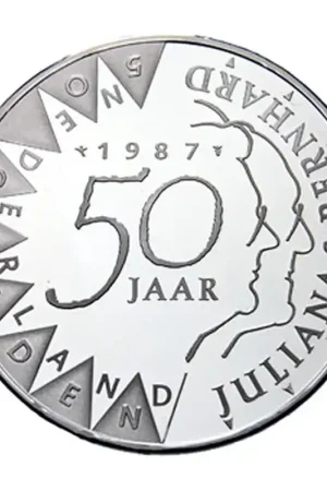 Tylko dziś 50 Gulden 1987 Huwelijk Juliana-Bernhard Proof