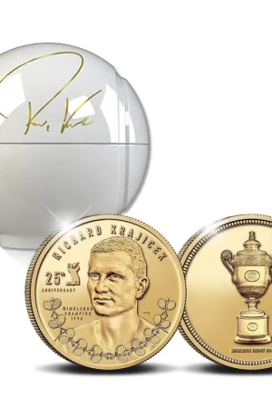 Richard Krajicek Wimbledon jubileum Goud 1 ounce Darmowa dostawa