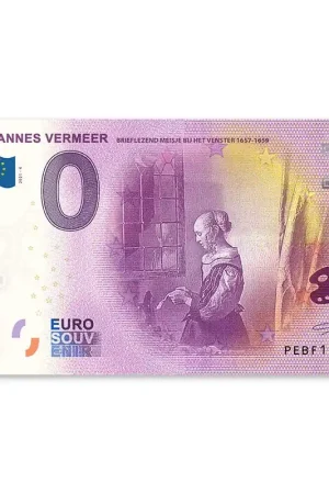 0 Euro Biljet Brieflezende Vrouw Zamów teraz