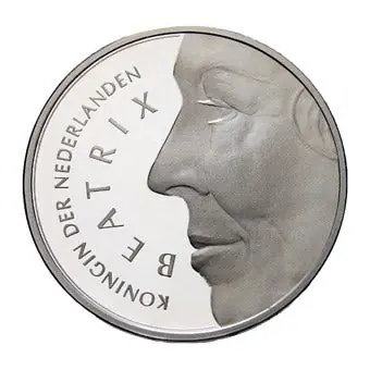 50 Gulden 1991 Huwelijk Beatrix-Claus Proof Wysoka jakość