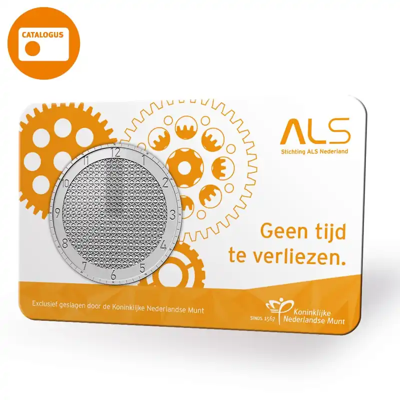 Stichting ALS Nederland penning in coincard Promocja