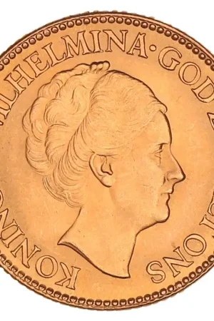 Darmowa dostawa Gouden 10 Gulden Wilhelmina 1926 Pr+