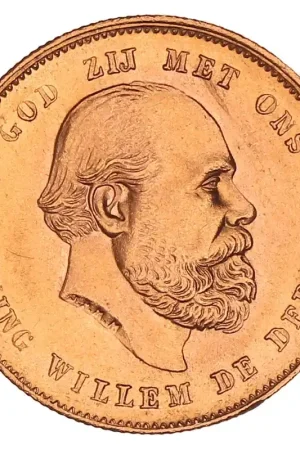 Promocja Gouden 10 Gulden Willem III 1879 Pr+