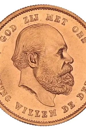 Gouden 10 Gulden Willem III 1876 Pr+ Najlepsza cena
