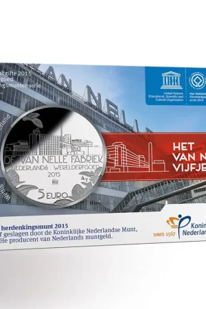 5 Euro 2015 Van Nelle UNC Coincard Oryginalny