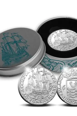 Premium Officiele Herslag Scheepjesschelling 2022 Zilver 1 ounce