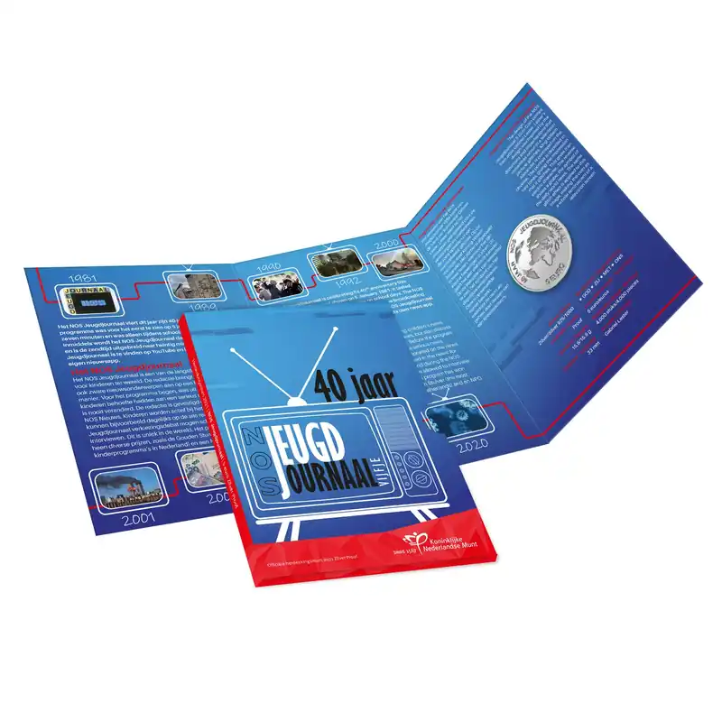 NOS Jeugdjournaal Vijfje 2021 Zilver Proof Rabat