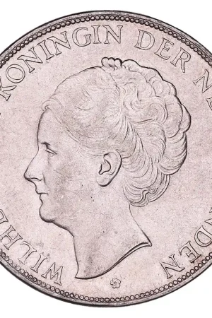 2½ Gulden 1929-1933 Wilhelmina ZFr+ Wyprzedaż